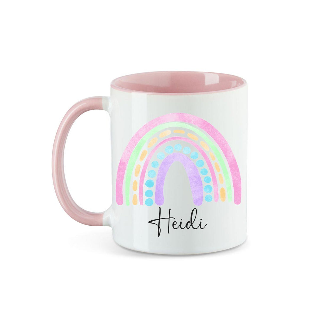 Personalisierte Tasse Regenbogen 8 mit Namen persönliches Geschenk Namenstasse - all - yours24