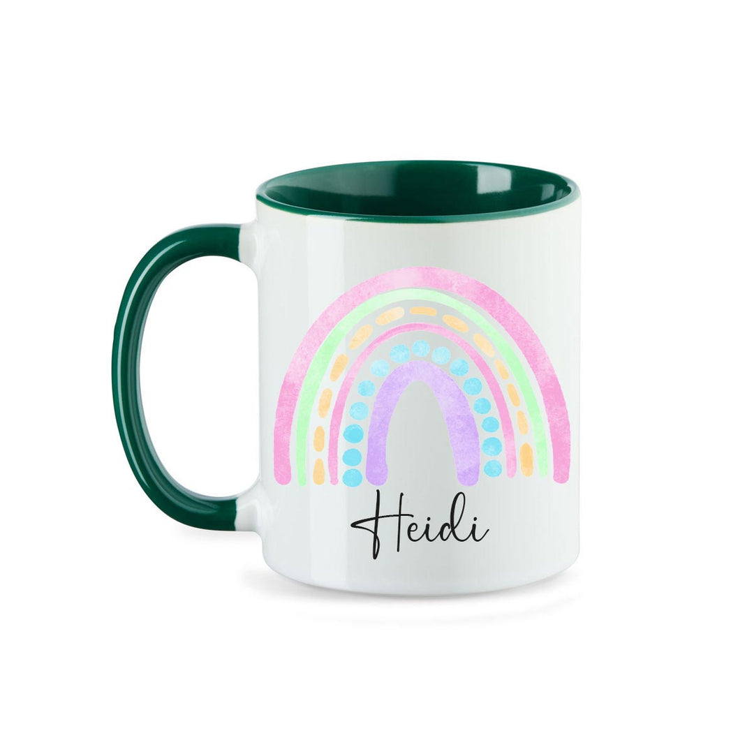 Personalisierte Tasse Regenbogen 8 mit Namen persönliches Geschenk Namenstasse - all - yours24