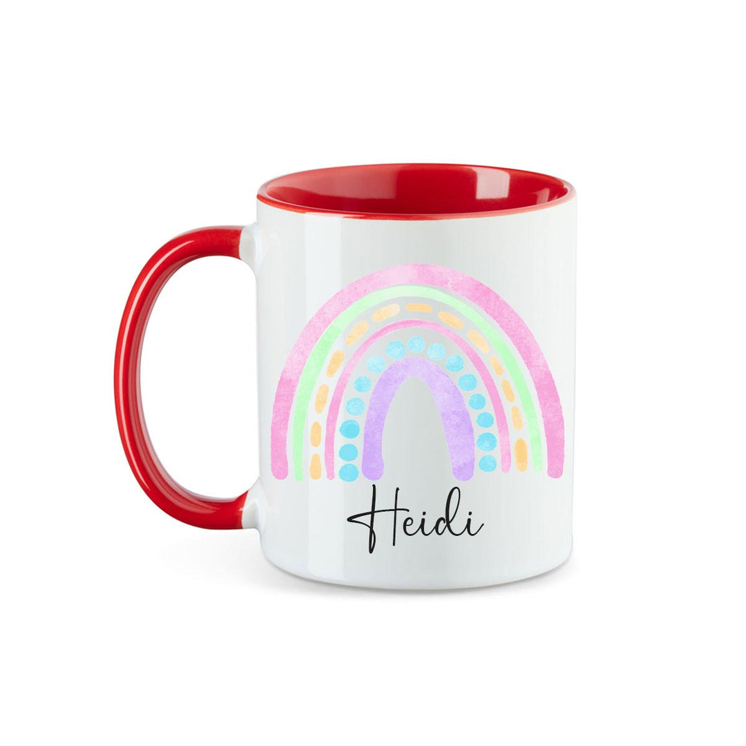 Personalisierte Tasse Regenbogen 8 mit Namen persönliches Geschenk Namenstasse - all - yours24