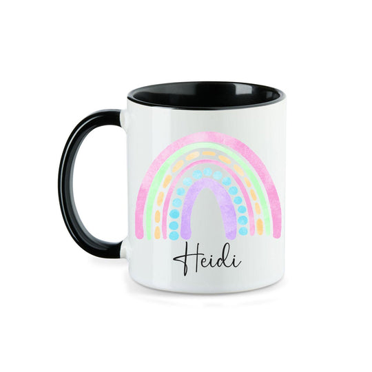 Personalisierte Tasse Regenbogen 8 mit Namen persönliches Geschenk Namenstasse - all - yours24