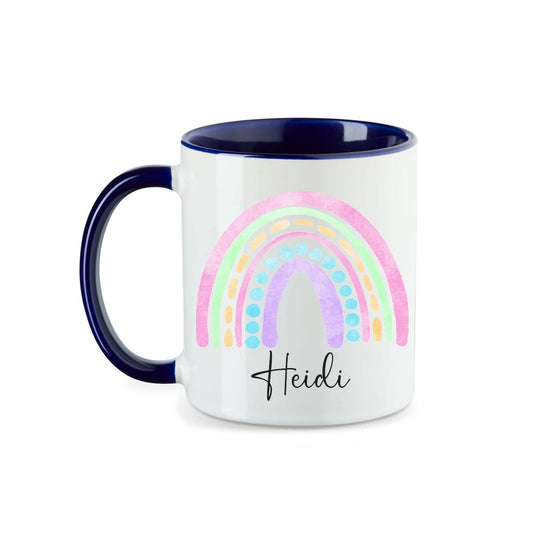 Personalisierte Tasse Regenbogen 8 mit Namen persönliches Geschenk Namenstasse - all - yours24