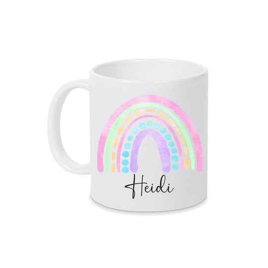 Personalisierte Tasse Regenbogen 8 mit Namen persönliches Geschenk Namenstasse - all - yours24