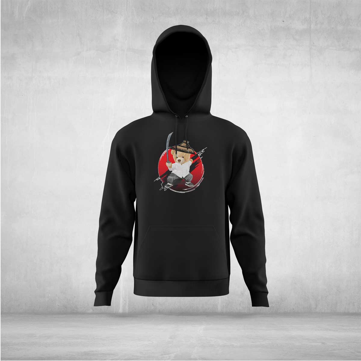 Samurai Teddy Hoodie Unisex Statement - all - yours24