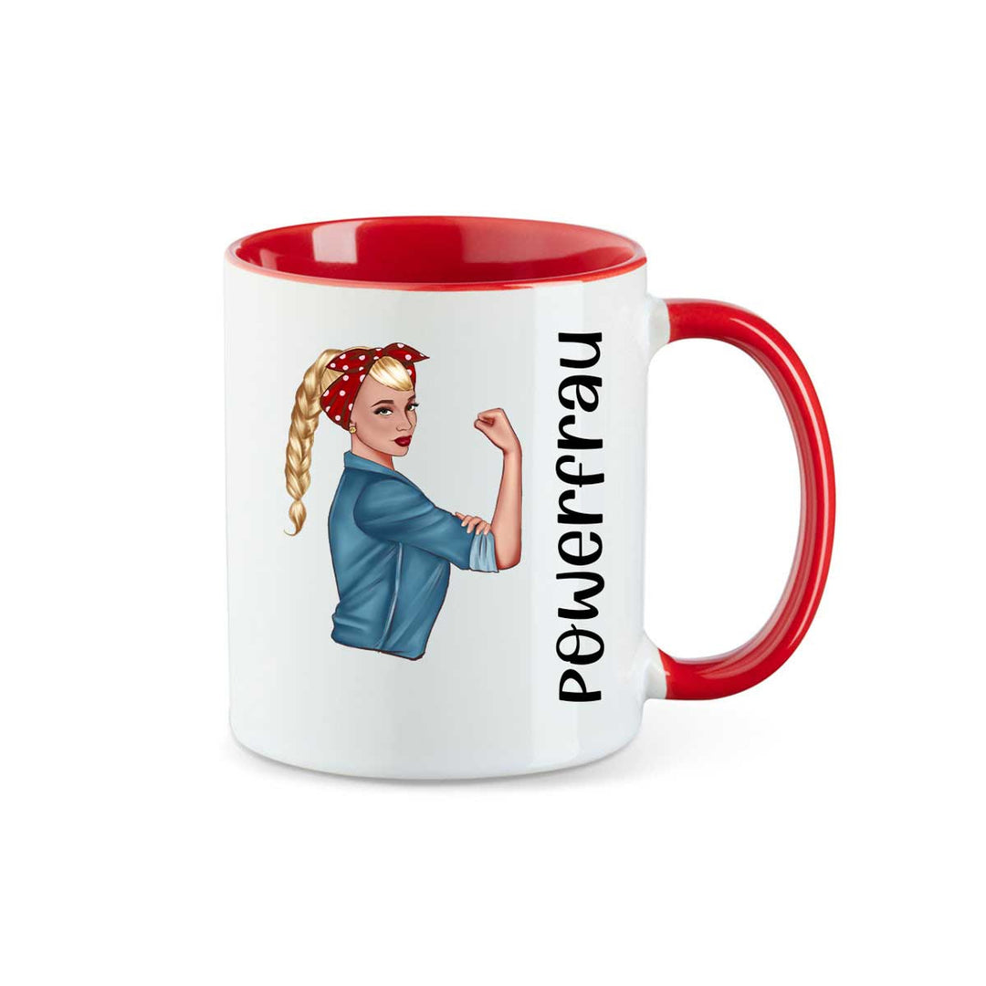 all-yours24 Tasse Powerfrau Geschenkideen Tasse mit Spruch Geschenke Kaffee-Tasse