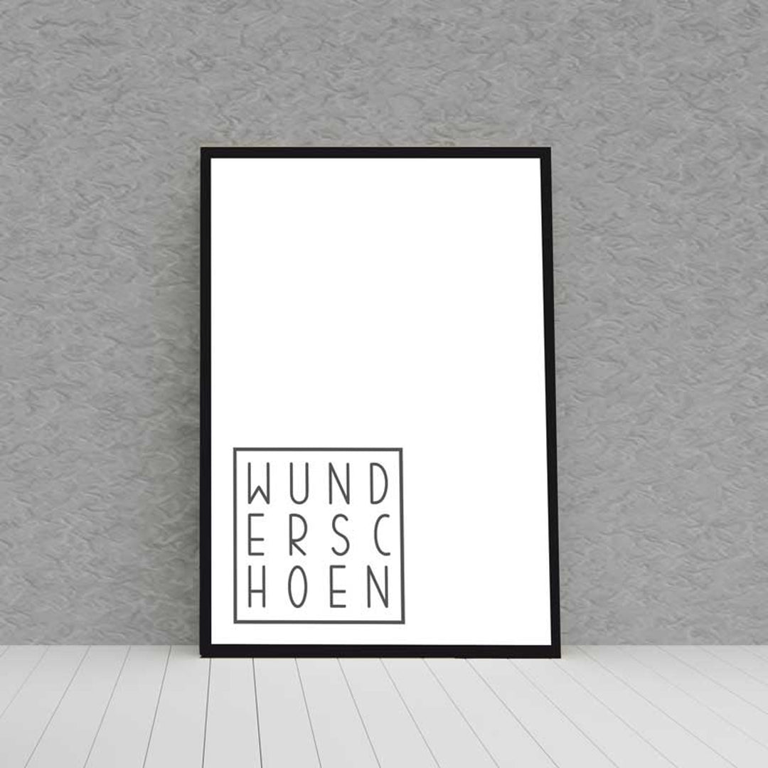Kunstdruck Poster WUNDERSCHÖN